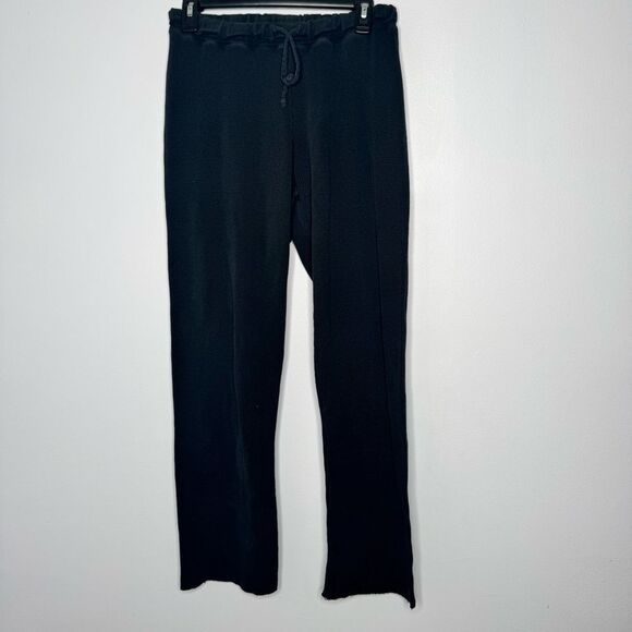 Fitigues waffle net black wide leg pants size large - Picture 1 of 5